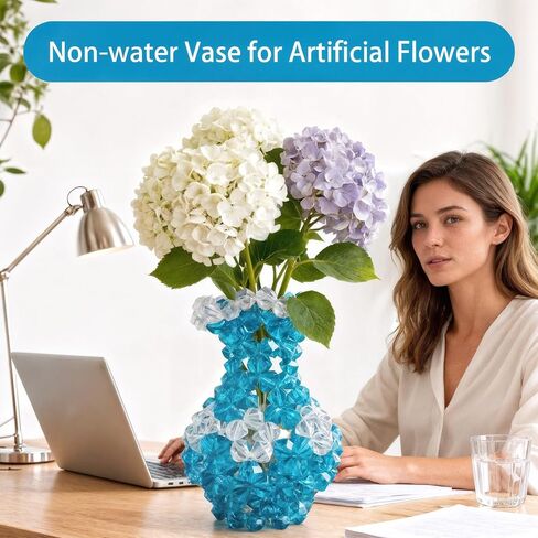 Vase for Lego Flowers,Flower Bouquet Display Stand Compatible with Lego Bricks Roses Tulips Sunflowers,Home Office Desk Decoration,Gift for Lego Enthusiasts in Saudi Arabia