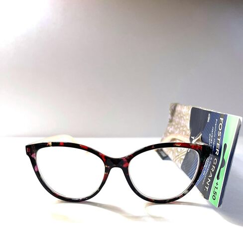 Foster Grant reading glasses, Havana pink color. Cat Eye shape. Chandra 1.50 in Saudi Arabia