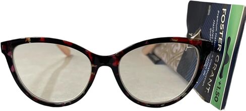Foster Grant reading glasses, Havana pink color. Cat Eye shape. Chandra 1.50 in Saudi Arabia