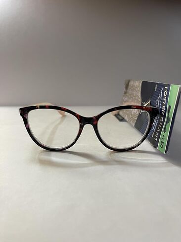 Foster Grant reading glasses, Havana pink color. Cat Eye shape. Chandra 1.50 in Saudi Arabia