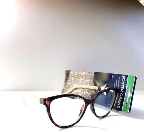 Foster Grant reading glasses, Havana pink color. Cat Eye shape. Chandra 1.50 in Saudi Arabia