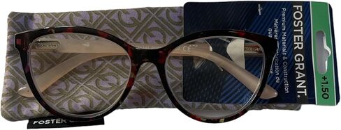 Foster Grant reading glasses, Havana pink color. Cat Eye shape. Chandra 1.50 in Saudi Arabia