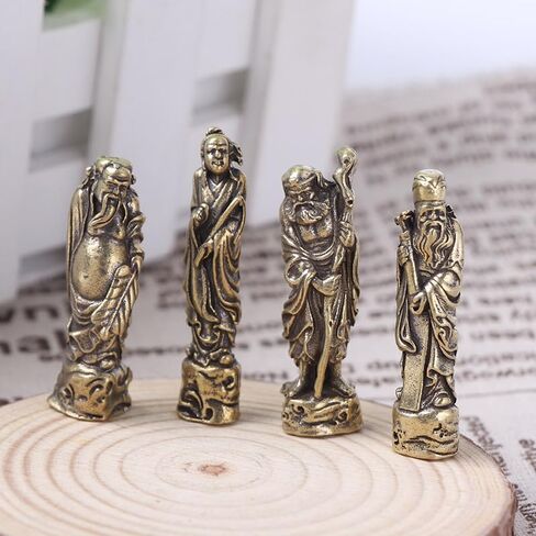 SHIDXIB 8Pcs Old-Fashioned Pure Brass Statues of The Eight Immortals Crossing The Sea Home Desktop Decorations Used for Home Living Room Decoration in Saudi Arabia