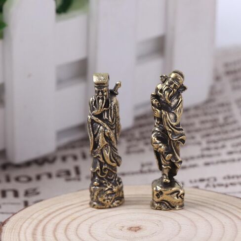 SHIDXIB 8Pcs Old-Fashioned Pure Brass Statues of The Eight Immortals Crossing The Sea Home Desktop Decorations Used for Home Living Room Decoration in Saudi Arabia