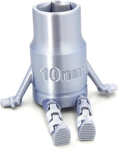 ICYROSE 10mm مقبس الأصدقاء مرنة الشكل مكتب ملحق الجدة مرنة الساقين سيارة الرجل هدية DIY الأب ميكانيكي الأب (الفضة) in Saudi Arabia