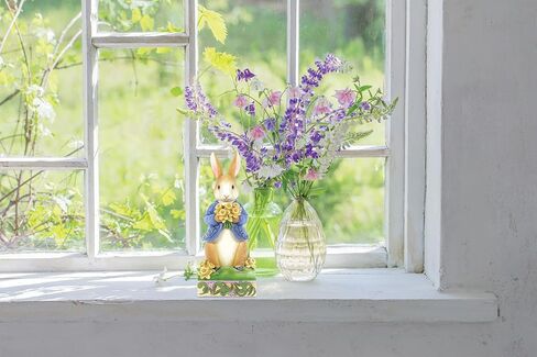 Enesco Beatrix Potter by Jim Shore Peter Rabbit Holding Daffodil Flowers Figurine, 6.22 Inch, Multicolor in Saudi Arabia
