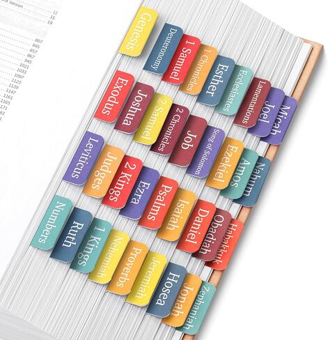 Mr. Pen- Bible Tabs, 75 Tabs, Oak Forest, Laminated Bible Tabs for Women and Men, Bible Tabs for Study Bible, Bible Index Tabs, Bible Book Tabs, Bible Labels Tabs, Mr Pen Bible Tabs in Kuwait