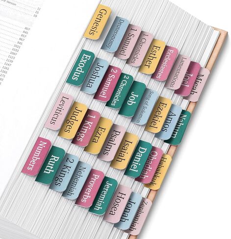 Mr. Pen- Bible Tabs, 75 Tabs, Oak Forest, Laminated Bible Tabs for Women and Men, Bible Tabs for Study Bible, Bible Index Tabs, Bible Book Tabs, Bible Labels Tabs, Mr Pen Bible Tabs in Kuwait