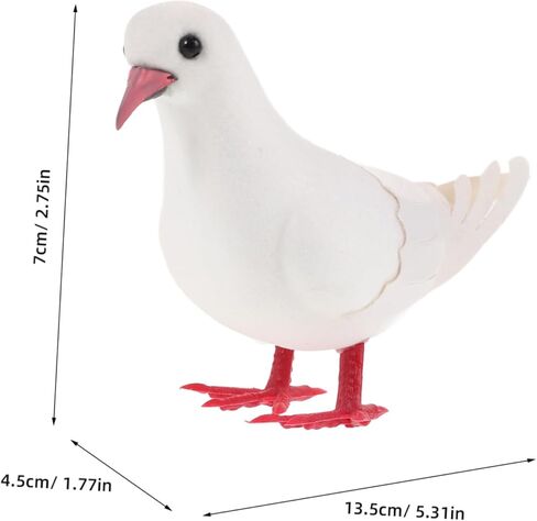 Artificial Pigeon Model Realistic Dove Figurine for Home and Garden Decor Garden Bird Statue Landscape Dove Decoration Outdoor Lawn Ornament in Saudi Arabia
