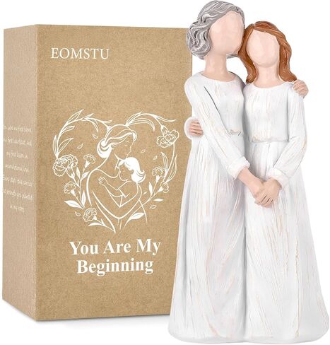 EOMSTU Mother Daughter Gift- Hand-Painted Angel Figurine Statue 7.48", Birthday Gifts Mom Daughter, Mother of The Bride Gifts in Saudi Arabia