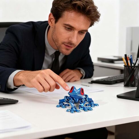 3D Printed Frog Figurines,Frog Models with Movable Joints,for Home,Office,and Car Decoration. in Saudi Arabia