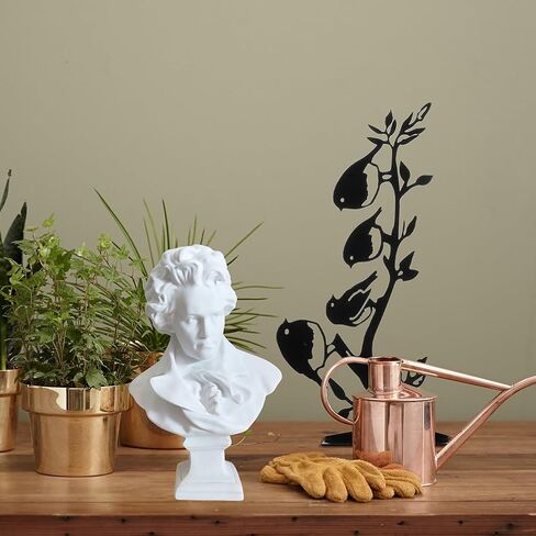 Garneck 1pc Bust Masculine Decor Greek Bust Greek Decor Mini Greek Statues Music Composers Statues Beethoven Bust Statue Art Decor Sketch Sculpture Famous Sculpture Plaster Plaster White in Saudi Arabia