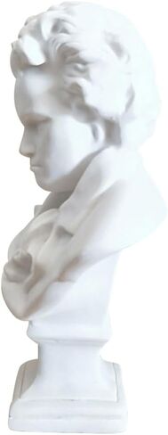 Garneck 1pc Bust Masculine Decor Greek Bust Greek Decor Mini Greek Statues Music Composers Statues Beethoven Bust Statue Art Decor Sketch Sculpture Famous Sculpture Plaster Plaster White in Saudi Arabia