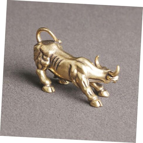 Brass Cattle Statue Vintage Cattle Figurine for Home Decor Zodiac Ox Adornment Desktop Cattle Decor Delicate Brass Cattle Craft Decorative Cattle Model Sculpture in Saudi Arabia