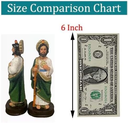 CHAVARIOS San Judas Tadeo 5 1/4 inches, 13.5 cm Statue Home Decor Religious R in Saudi Arabia