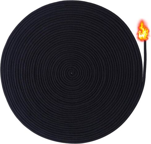 164 Ft 1/8in Diameter Oil Lamp Wicks, Round Cotton Lamp Wicks Burner, Braided Candle Replacement Wicks for Alcohol Kerosene Lamp Torches Lantern- Beige in Kuwait
