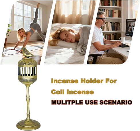 Oriental Sparrow Incense Burner Holder for Coil Incense/Incense Cones- Ancient Bronze Alloy Incense Burner Artwork with Yoga Meditation Home Office Decor in Saudi Arabia