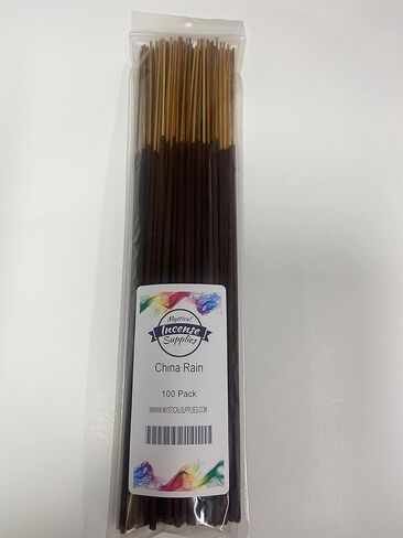 الصين المطر 11 "عصي البخور الشرير المعطرة بشدة وقت حرق طويل ~ 100 العصي ~ in Kuwait