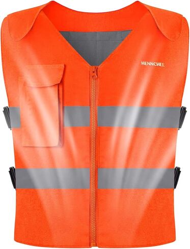 HENNCHEE Cooling Safety Vest for Men & Women, 12PCS Ice Packs, Body Cool Clothing for Hot Weather Outside Workers in Kuwait