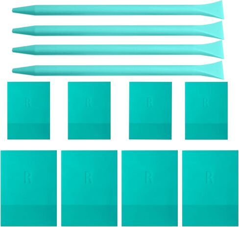 مطاط Boolooen Mini Squeegee ， مُحسّن للاستخدام مع الإستنسل المدعوم بالشبكة والتحويلات - الممسحة الصغيرة لمكانة معجون معجون الخشب ، والطلاء ، والشاشة (8) in Kuwait