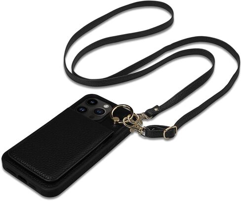 Case for iPhone 17 Pro 6.3 inch, Crossbody Wallet Case Purse with RFID Blocking 3 Card Holders, Flip Folio Leather Cover with Lanyard Wristlet Strap Women Lady for iPhone 17 Pro, Beige in Kuwait