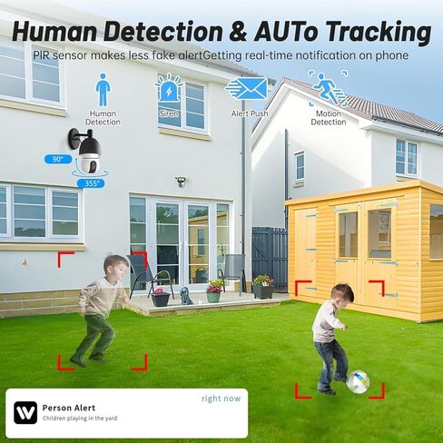Light Bulb Security Camera, 2.4G/5GHz WiFi 2K Security Cameras Wireless Outdoor Indoor,Bulb Cameras for Home Security,AI Motion Detection,One-Tap Call 911,US Based Cloud,2 Way Talk,Color Night Vision in Saudi Arabia