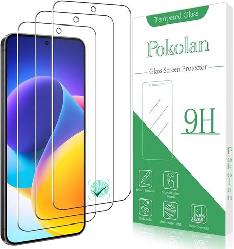 Pokolan [3 Pack Screen Protector for Samsung Galaxy A15 5G / A15 Tempered Glass, Touch Sensitivity, Bubble Free, Anti Scratch in Saudi Arabia