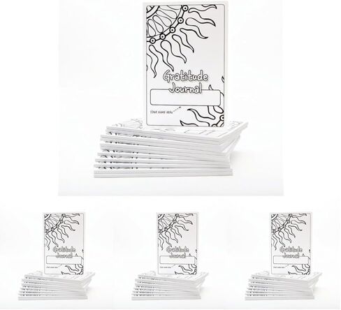S&S Worldwide Teen Gratitude Journal Class Pack. 100-pgs, Daily Prompts, Cover to Color, Inspiring Quotes, For Self-Esteem, Positive Thinking, Mindfulness, Resilience, Ages 12 and up, 6"x9", Pk 12 in Kuwait