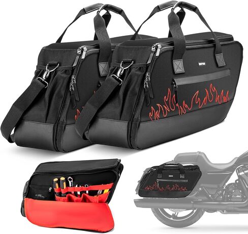 أكياس بطانة سرج دراجة نارية موفون مع جيوب الأدوات أكياس سرج صلبة إدراج متوافق مع هارلي جول in Kuwait