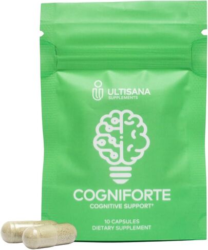 Cogniforte Brain Supplement for Memory and Focus | Enhanced Cognitive Support, Mental Clarity & Energy Booster | L-Theanine, Gingko Biloba, Taurine, Vitamin B12 & Caffeine | 90 Count in Saudi Arabia