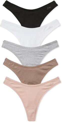 Victoria's Secret PINK Women's Cotton Thong Underwear, Panties for Women, Pink Basic, (XL) in Saudi Arabia