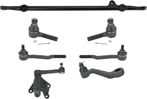 TRQ Front Steering Kit Center Link Idler Arm & Bracket Assembly Pitman Arm Tie Rod متوافق مع 1986-1991 Toyota 4Runner 1986-1995 Pickup in Saudi Arabia