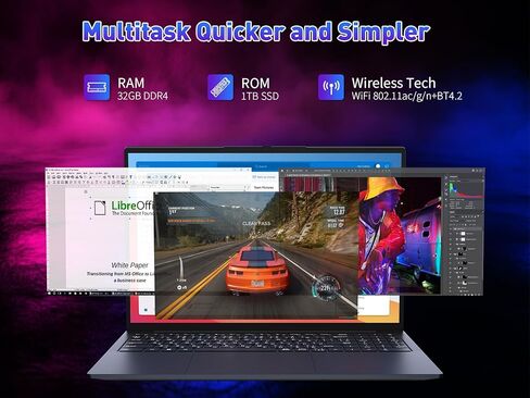 15.6 "جهاز كمبيوتر محمول للألعاب FHD مع AMD Ryzen 9 6900HX (8/16 ، حتى 4.9 جيجا هرتز) ، 32 جيجابايت من ذاكرة الوصول العشوائي DDR5 ، 1TB NVME SSD Windows 11 Pro Baptops ، Lacklit KB ، Privacy Camera ، USB-C ، Photerprint ، High-Proformance in Kuwait
