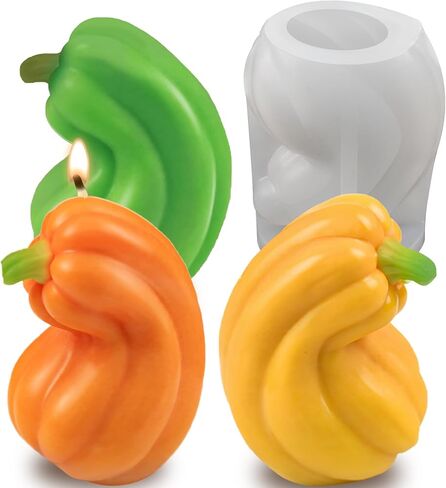 4 Pack Heart Candle Molds with Star Wavy Cylinder Shaped Silicone Molds for Candle Making, Home Party Décor Valentines Mothers Day Scented Candles Gypsum Wax Soap Flower Specimen Clay Resin Crafts in Kuwait