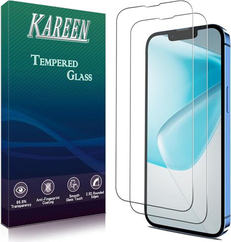 واقي شاشة خصوصية Kareen 2 Pack لـ iPhone 13 Pro Max/iPhone 14 Plus 6.7 بوصة مضادة للتجسس ، فيلم زجاجي خاص ، 9 ساعات ، سهلة التثبيت ، خالية من الفقاعات ، ودية في الحالة in Kuwait