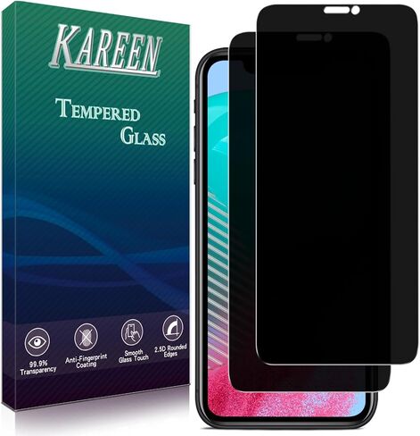 واقي شاشة خصوصية Kareen 2 Pack لـ iPhone 13 Pro Max/iPhone 14 Plus 6.7 بوصة مضادة للتجسس ، فيلم زجاجي خاص ، 9 ساعات ، سهلة التثبيت ، خالية من الفقاعات ، ودية في الحالة in Kuwait