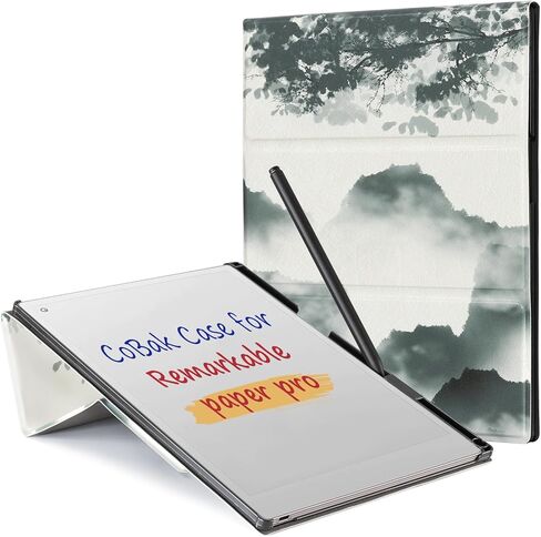 COBAK CASE for Paper PROPER PRO -WITH PEN ، وتخزين NIB ، وتصميم مريح للراحة المعززة للكتابة - الخيار الأمثل لحالة POPER PORE الرائعة مع حامل القلم （رمادي） in Kuwait