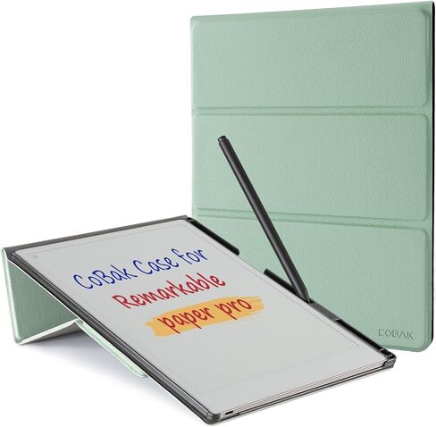 COBAK CASE for Paper PROPER PRO -WITH PEN ، وتخزين NIB ، وتصميم مريح للراحة المعززة للكتابة - الخيار الأمثل لحالة POPER PORE الرائعة مع حامل القلم （رمادي） in Kuwait