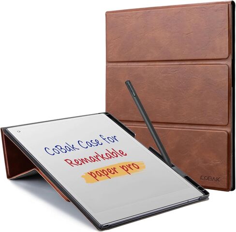 COBAK CASE for Paper PROPER PRO -WITH PEN ، وتخزين NIB ، وتصميم مريح للراحة المعززة للكتابة - الخيار الأمثل لحالة POPER PORE الرائعة مع حامل القلم （رمادي） in Kuwait