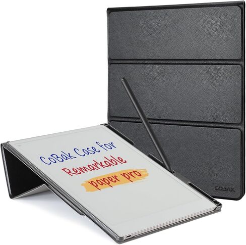 COBAK CASE for Paper PROPER PRO -WITH PEN ، وتخزين NIB ، وتصميم مريح للراحة المعززة للكتابة - الخيار الأمثل لحالة POPER PORE الرائعة مع حامل القلم （رمادي） in Kuwait