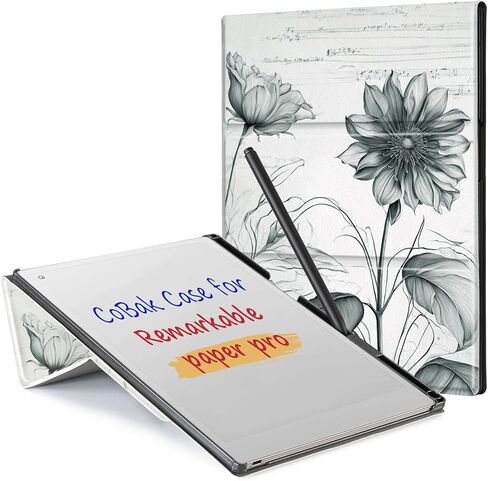 COBAK CASE for Paper PROPER PRO -WITH PEN ، وتخزين NIB ، وتصميم مريح للراحة المعززة للكتابة - الخيار الأمثل لحالة POPER PORE الرائعة مع حامل القلم （رمادي） in Kuwait