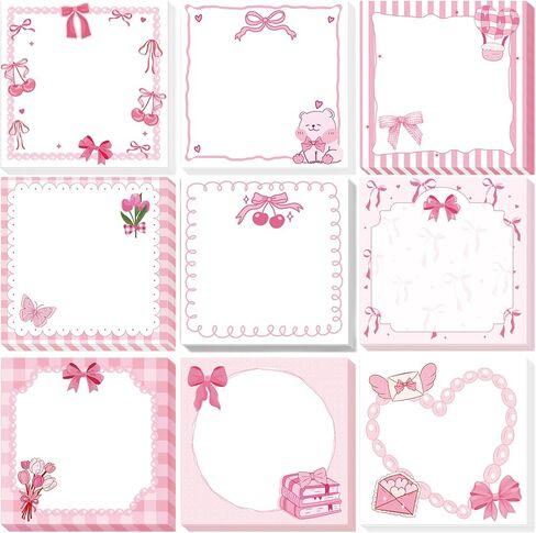 Bee Gift Sticky Notes - 9 PCS Honey Bees Self Stick Note Pads to Do List Memo Pads Bee Themed Gifts for Bee Lovers Student Teacher Women Office School Study Supplies 3x3 Inches in Kuwait