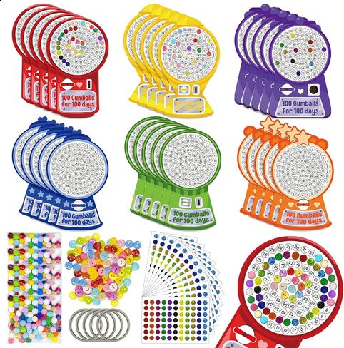 30 Set 100 Days of School Craft Kit Happy 100th Day of School Coloring Old Lady Grandpa DIY Crafts Poster for 100th Day of School Decorations Classroom Activity Art Project Game Party Favor Supplies in Kuwait