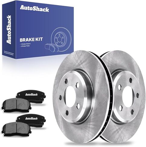 AutoShack Front Brake Kit Replacement for Dodge Charger Challenger Chrysler 300 Drilled & Slotted Zinc Coated Disc Brake Rotors Ceramic Brakes Pads 12.6" 320 mm BRKPKG004077 in Saudi Arabia
