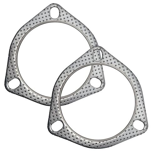 2.5 Inch Exhaust Gasket 3-Bolt 63.5mm Flange High Temperature Graphite w/Fire Ring Replacement 2 Pcs in Kuwait