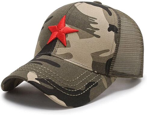 Red Star Embroidery Baseball Cap Men Trucker Hat Outdoor Sports Cap Mesh Hat Gorras Baseball Casquette in Saudi Arabia