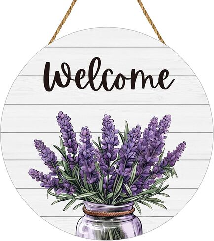 Spring Decorations for Home Front Door Decor Mason Jar Flowers Wreaths for Front Door Wooden Spring Welcome Sign Hanger for Farmhouse Wall Porch Indoor Home Decor (Flower) in Saudi Arabia