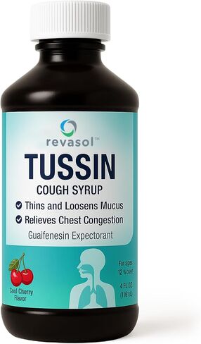 Tussin Cough Syrup و Phlegm و Mucus Support ، على الصدر غير ذاهب للبالغين والأطفال 12 وما فوق ، الدعم المخاط للمقدرة ، مُغسل غويفينيسين in Saudi Arabia