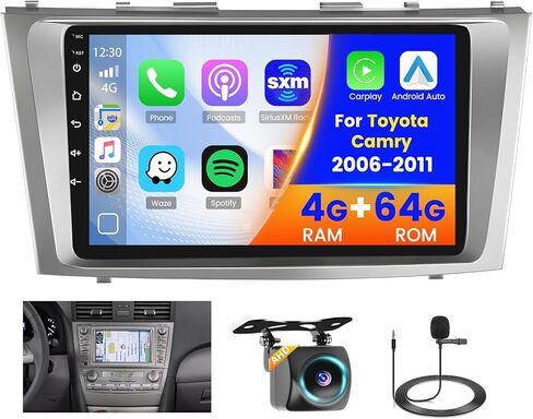 ستيريو 64 جيجابايت 64 جيجا بايت لتويوتا كامري 2006-2011 مع JBL أو شاشة التنقل Carplay Radio 8 Core Android 13 head وحدة احتياطية IPS 9 بوصة الشاشة اللمسات DSP 59UI in Kuwait