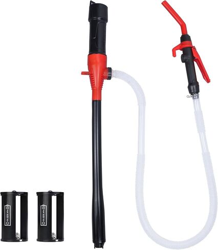 Portable Electric Siphon Pump for Gas and Diesel, Battery Operated Fuel Transfer Pump, 3.5GPM Flow, Oil Extractor 1/2" Discharge Tube, 24" Long- Ideal Gasoline Transfer Pump in Kuwait